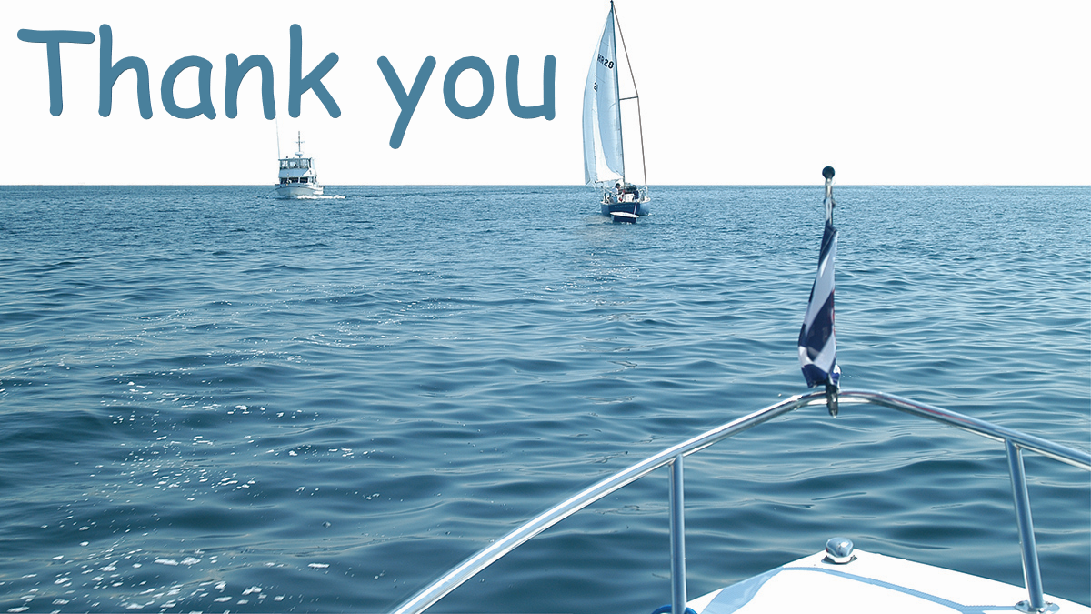 Thank you with multiple boats